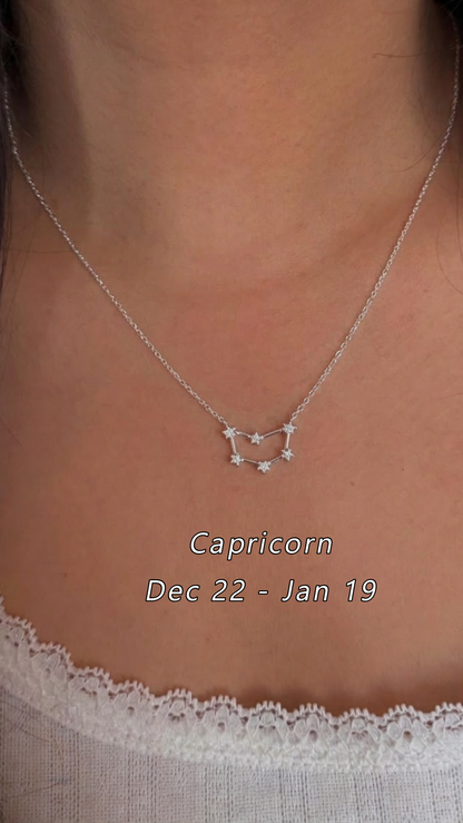 PURE SILVER STAR CONSTELLATION NECKLACE
