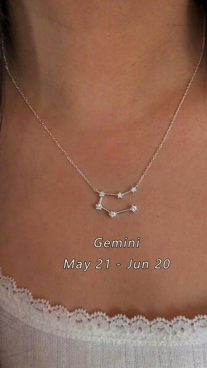 PURE SILVER STAR CONSTELLATION NECKLACE